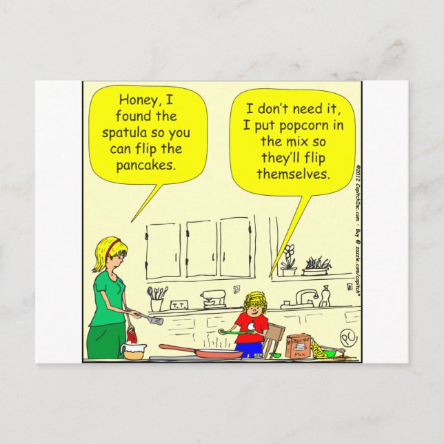 Cartão Postal 311 Cartoon de pipocas (Frente)