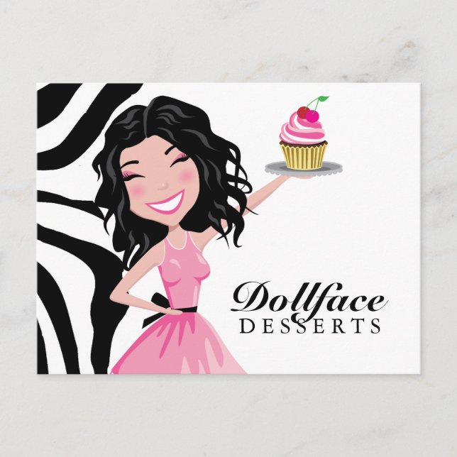 Cartão Postal 311 Desserts Kohlie Zebra (Frente)
