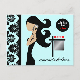 Cartão Postal 311 Imobiliária Fashionista Morena Azul