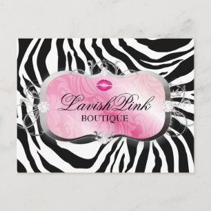 Cartão Postal 311 Lavish Pink com Lábios Postcard