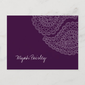 Cartão Postal 311 Myah Paisley Plum