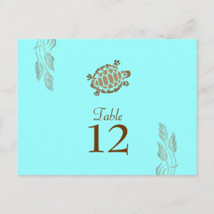 Cartão Postal 311-Números de Tabela de Turquesa Satural Costeira