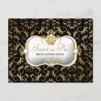 Cartão Postal 311 Ouro de Ciao Bella, preto rico e fino