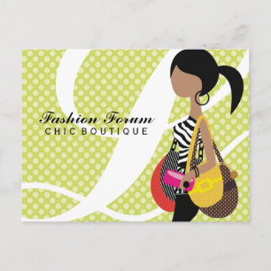 Cartão Postal 311-Zebra Fashionista com Purses Ponytail