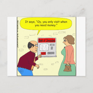 Cartão Postal 333 Cartoon do Banco de Jerusalém
