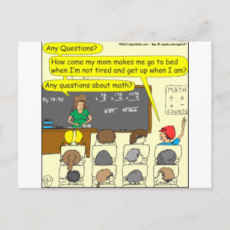 Cartão Postal 353 Perguntas sobre o desenho de cores matemáticas