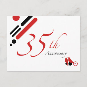 Cartão Postal 35.o Aniversário (aves mod)