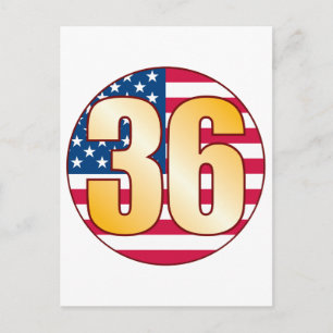 Cartão Postal 36 EUA Dourado