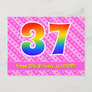 Cartão Postal 37º Aniversário: Listras Cor-de-Rosa & Corações, A