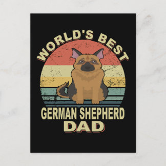 Cartão Postal 3 Melhores German shepherd do mundo - Vintage