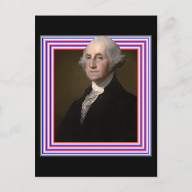 CARTÃO POSTAL 3D GEORGE WASHINGTON (Frente)