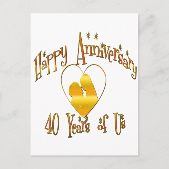 Cartão Postal 40º. Aniversário (Frente)