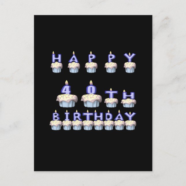 Cartão Postal 40 Anos de Idade (Frente)