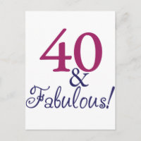 40 e fabuloso (aniversário de 40 anos)