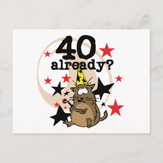 Cartão Postal 40 Já Aniversário (Frente)