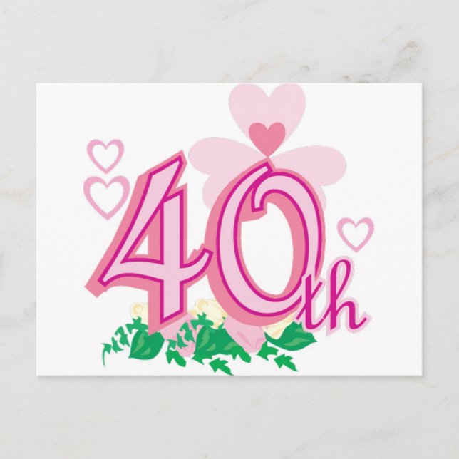Cartão Postal 40.o aniversário (Frente)