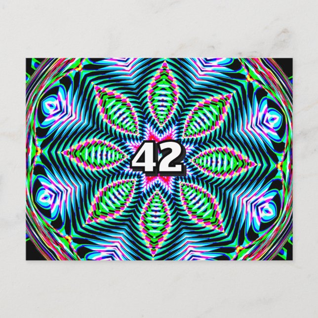 Cartão Postal 42 (você pode mudar o número) (Frente)