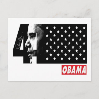 Cartão Postal 44 OBAMA Edições de Assinatura do Presidente