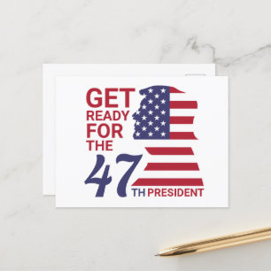 Cartão Postal 47º Presidente, Bandeira Americana