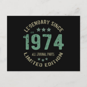 Cartão Postal 47 anos Legenda de domingo 47