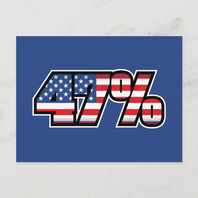 Cartão Postal 47 Por cento (Frente)