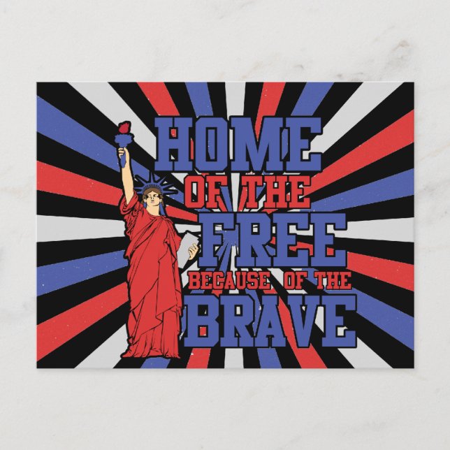 Cartão Postal 4 de julho (Frente)