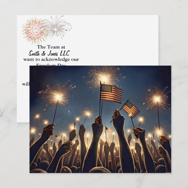 Cartão Postal 4 De Julho Celebração (Frente/Verso)