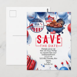 Cartão Postal  4 de julho   Dia da Independência Festa do Golfis