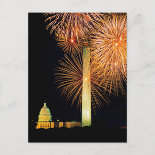 Cartão Postal 4 de julho, Firework Display, Skyline