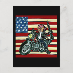 Cartão Postal 4 de julho - Nascer de Wild Airedale