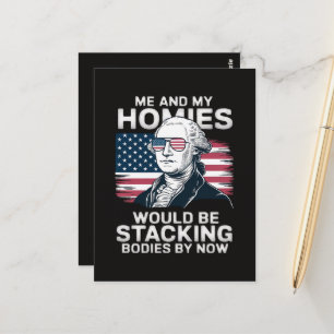 Cartão Postal 4 de Julho Patriótico Americano