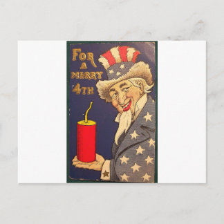 Cartão Postal 4 de julho Vintage