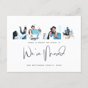 Cartão Postal 4 Foto Nova mudança de endereço inicial Anúncio