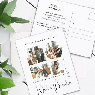 Cartão Postal 4 Foto Nova mudança de endereço inicial Anúncio