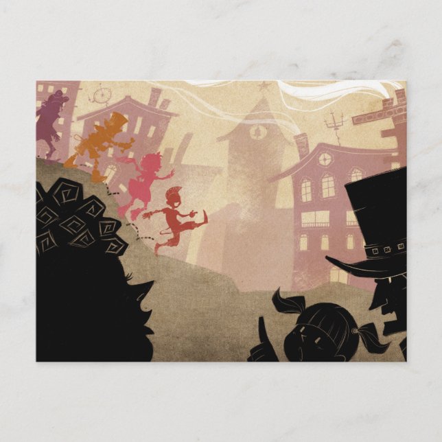 Cartão Postal 4 Pequenos Monstros - Caminhando Pela Cidade (Frente)