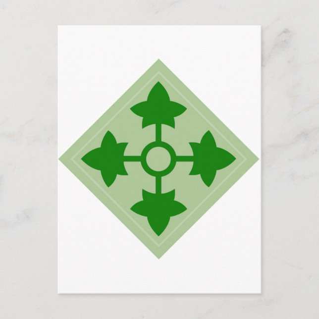 Cartão Postal 4th Infantry (Frente)