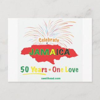 Cartão Postal 50º aniversário da Jamaica por Roxanne/Swellhead
