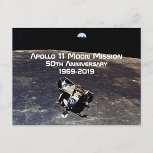 Cartão Postal 50º Aniversário da Missão Histórica da Apollo 11 n