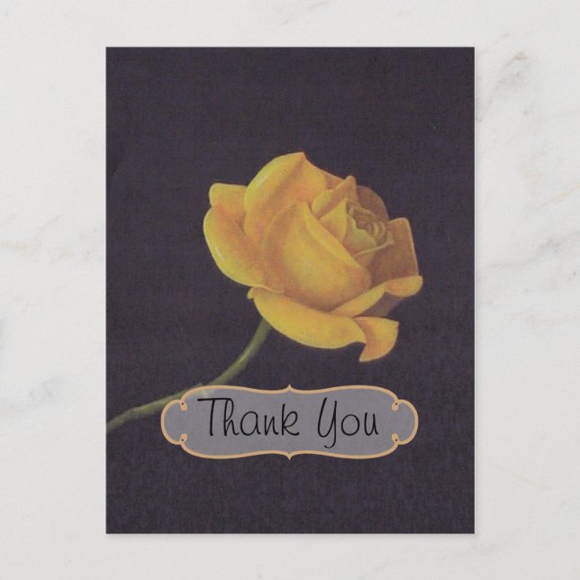 Cartão Postal 50º aniversário do casamento do Ouro Obrigado (Frente)