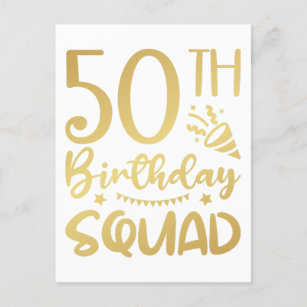 Cartão Postal 50º Aniversário Esquadrão 50 Pessoas do Partido