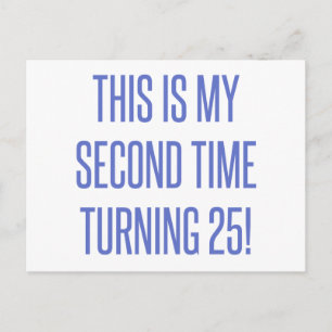 Cartão Postal 50º presente de aniversário