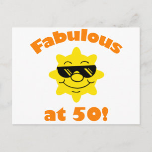 Cartão Postal 50º presente de aniversário
