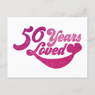 Cartão Postal 50 anos de idade - 50 Anos de Amor