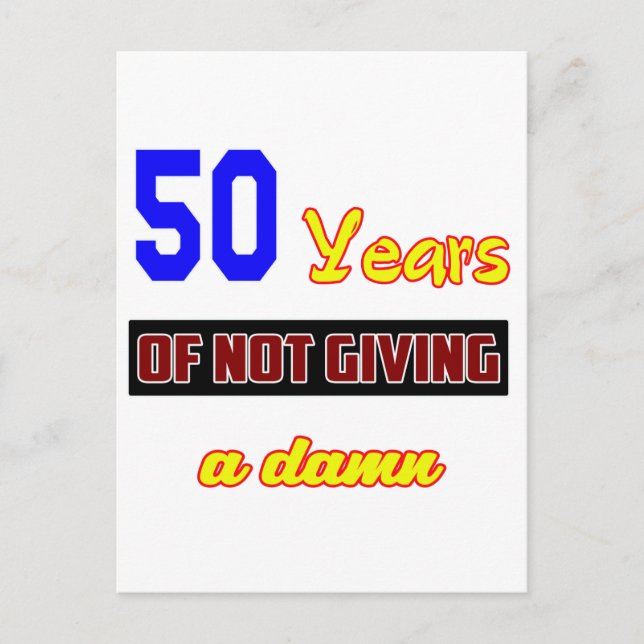 Cartão Postal 50 anos de não dar (Frente)
