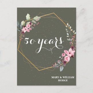 Cartão Postal "50 anos de sempre: um aniversário para lembrar"