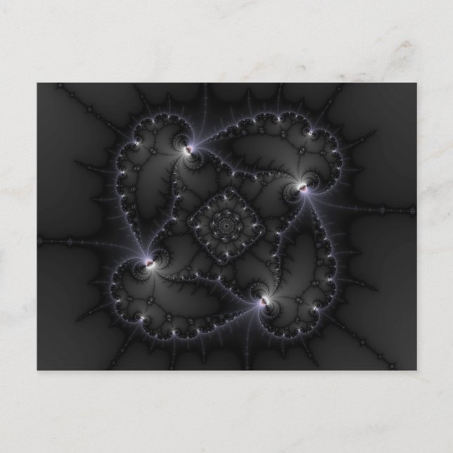 Cartão Postal 50 Formas De Cinzas - Arte Fractal (Frente)