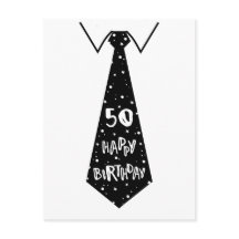 50. Geburtstag lustige Geburtstagskarte Krawatte