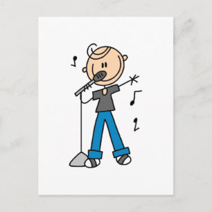 Cartão Postal 50 Masculino Singer Stick - t-shirts e presentes