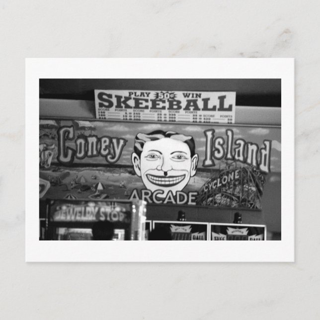 Cartão postal '50c Skeeball' (Coney Island, NY) (Frente)