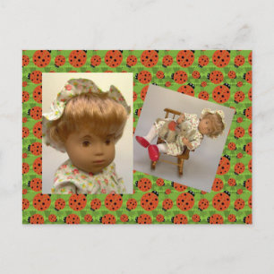 Cartão Postal 514s Sasha Baby Rosie Flower Dress Postkarte